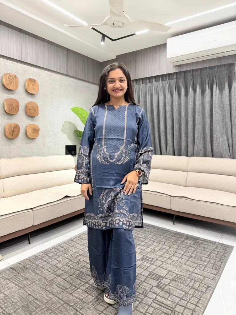 Neelam Heritage Muslin Co-ord Set