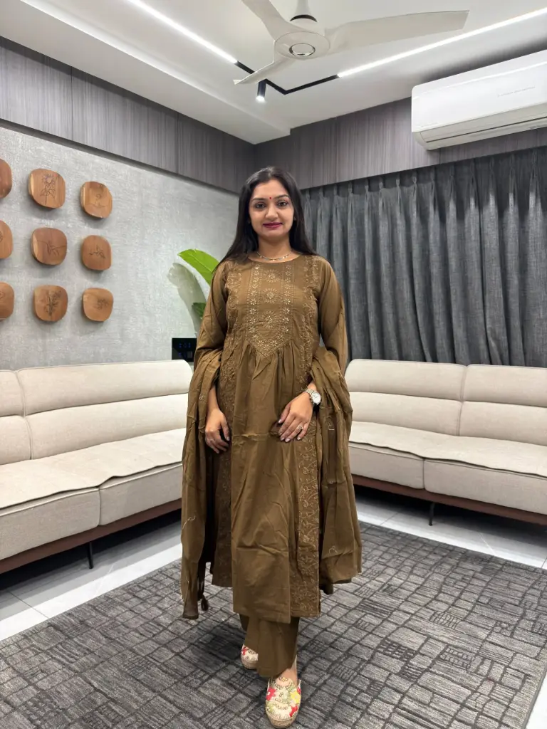 Earthtone Luxe Sequin Cotton Set