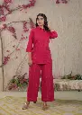 Ruby Elegance Cotton Co-ord Set