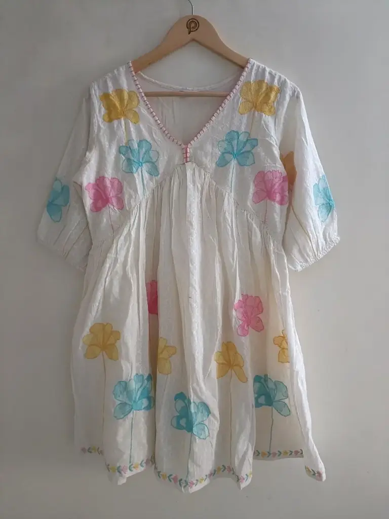 Pastel Bloom Dobby Tunic
