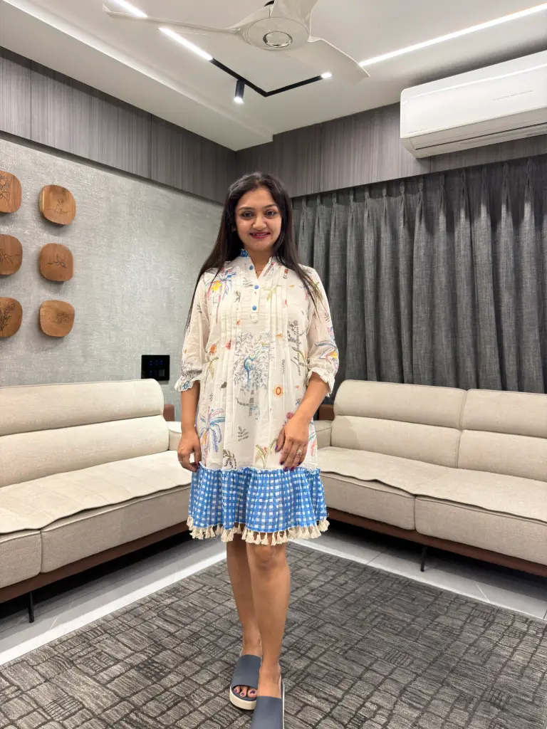 Wild Garden Mull Cotton Tunic