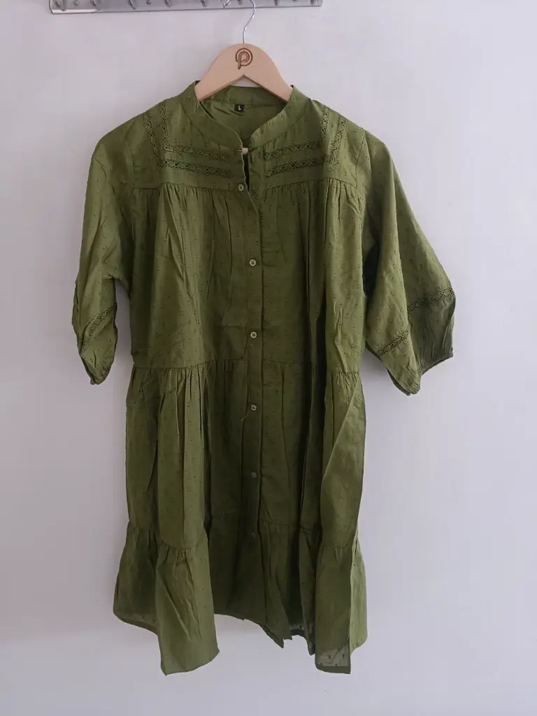 Olive Grace Dobby Cotton Tunic