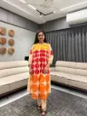 Sunset Dots Mull Cotton Kurta Palazzo Set