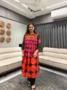 Midnight Bloom Mull Cotton Kurta Palazzo Set