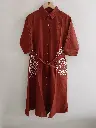 Rust Bloom Flex Cotton Dress
