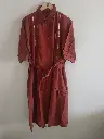Rust Linea Embroidered Dress