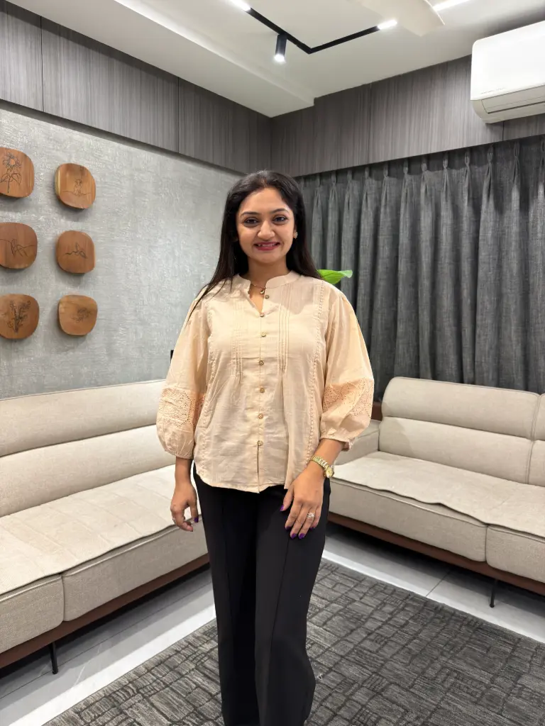 Nude Elegance Cotton Top