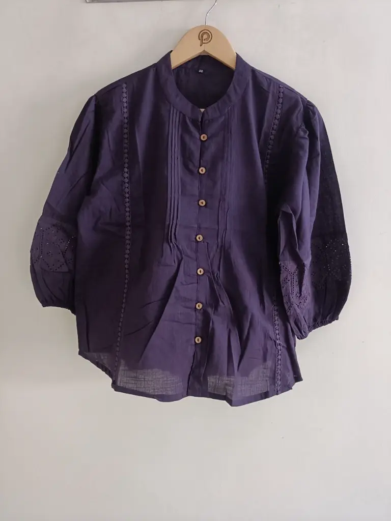 Royal Plum Cotton Top