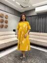 Sunshine Leaf Cotton Dress