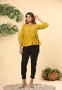Mustard Bloom Cotton Top