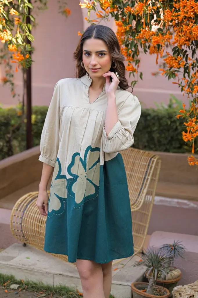 Meadow Bloom Flex Cotton Tunic