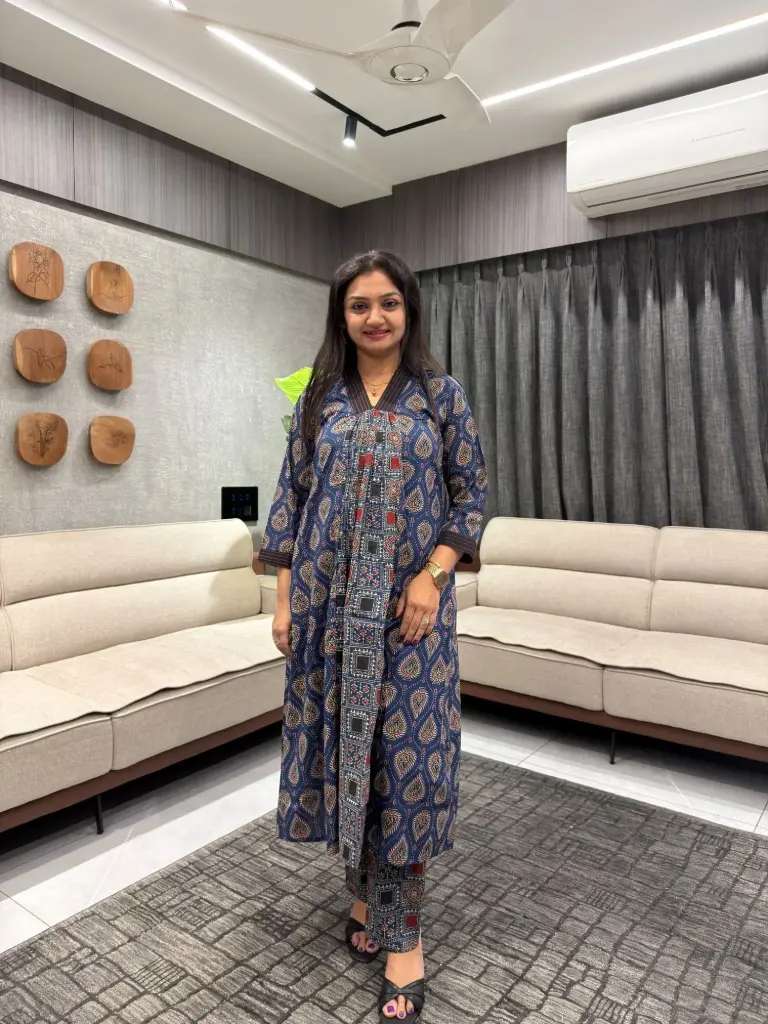 Heritage Ajrakh 2-Piece Cotton Dress