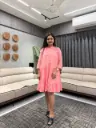 Blush Bloom Dobby Cotton Tunic