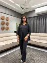 Midnight Elegance Cotton Co-ord Set