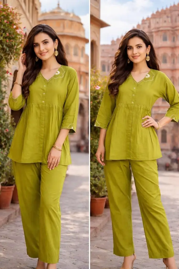 Olive Grace Cotton Co-ord Set