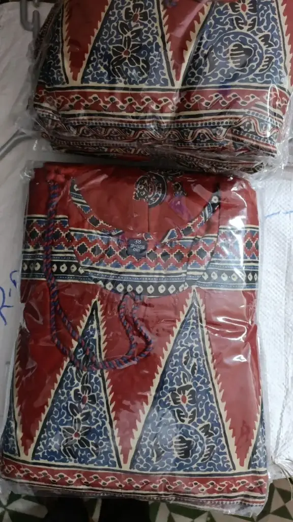 Rust Ajrakh Charm Cotton Top