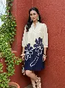 Indigo Bloom Flex Cotton Tunic
