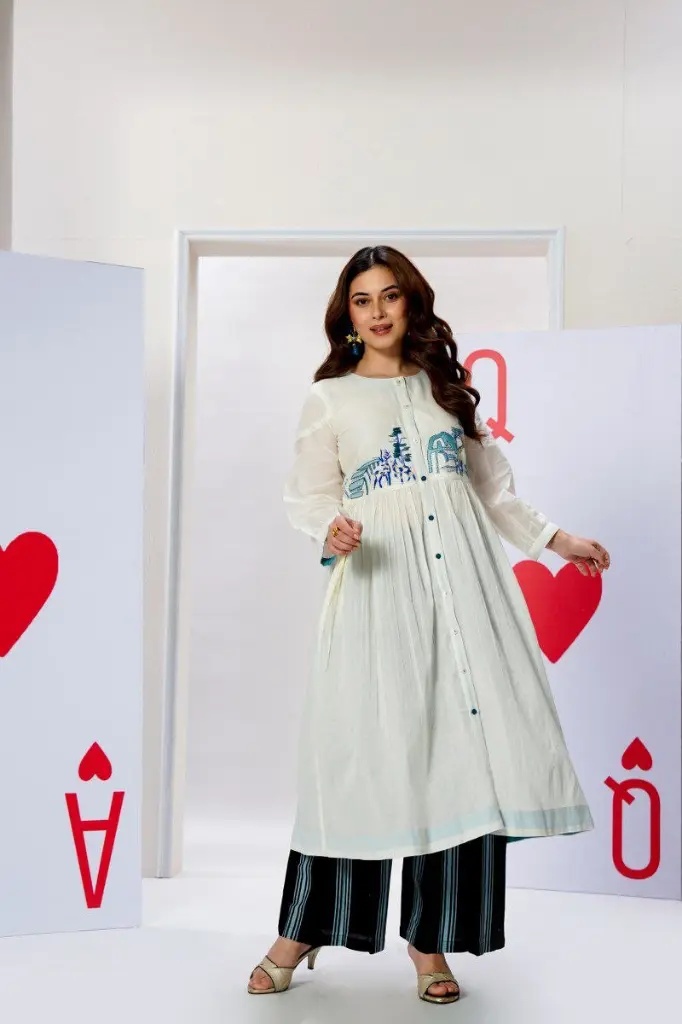 Ivory Bloom Mull Cotton Set