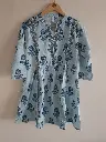 Sky Bloom Cotton Tunic