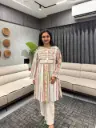 Floral Stripe Pure Cotton Tunic