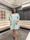 Misty Blue Cotton Tunic