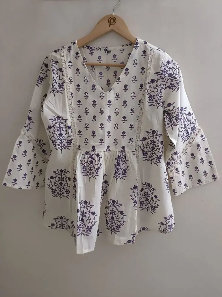 Lavender Bloom Cotton Top