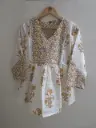 Amber Floral Charm Top