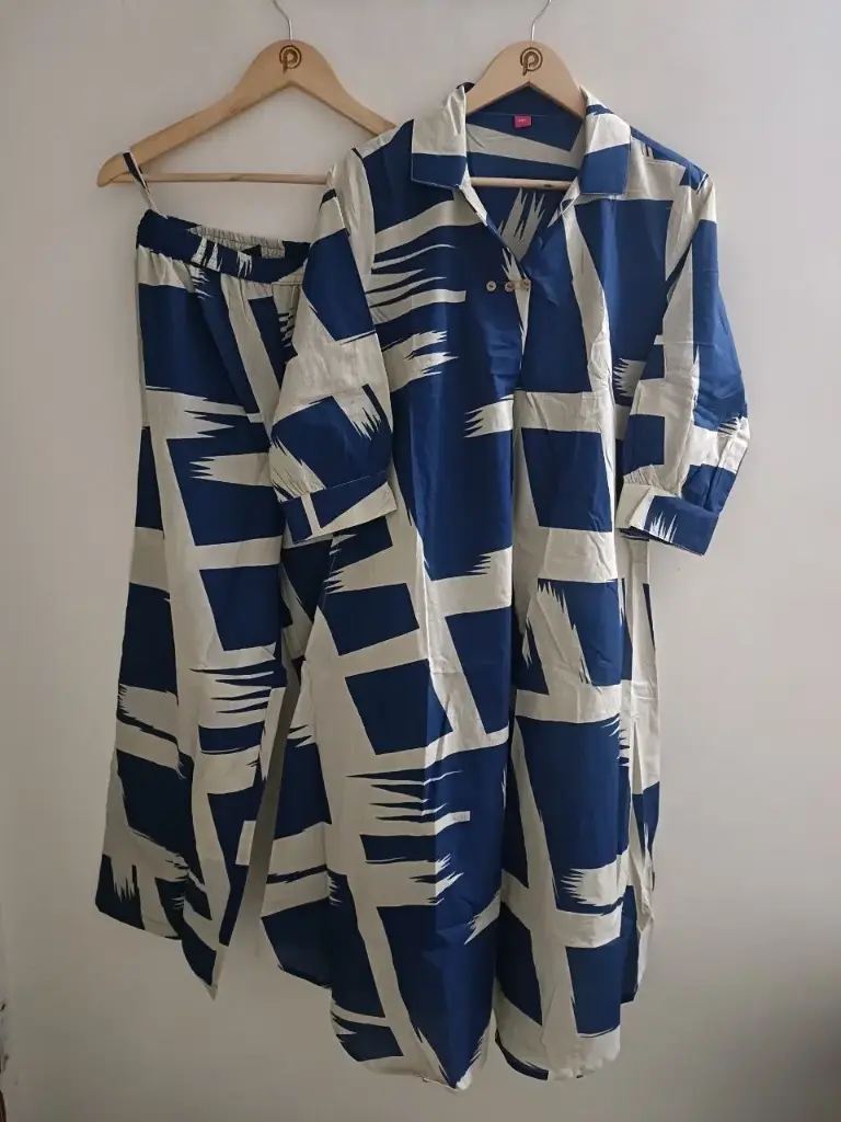 Indigo Edge Kurta Set