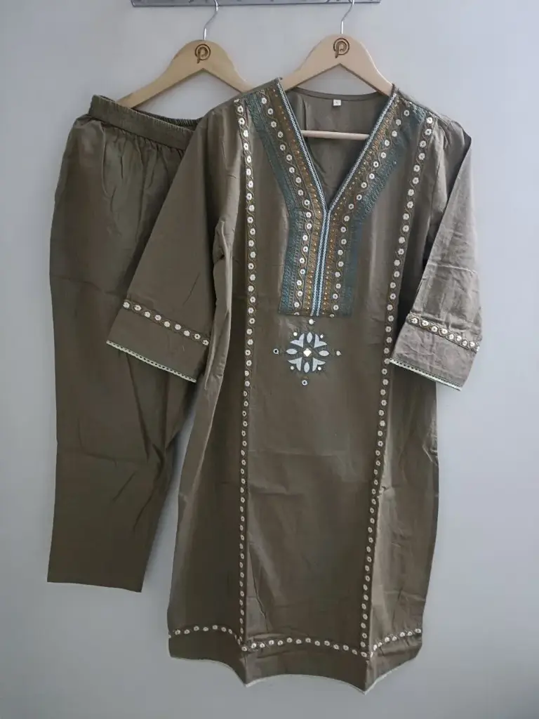 Olive Grace Flex Cotton Co-ord Set