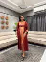 Royal Crimson Modal Silk Dress
