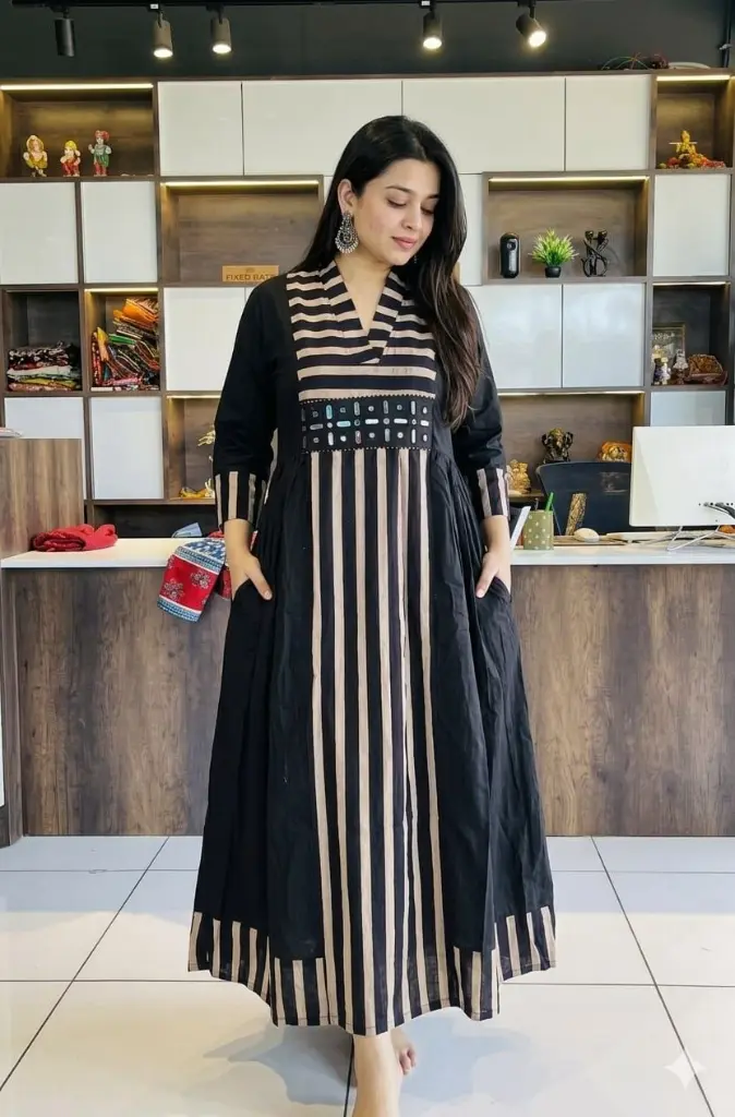 Midnight Elegance Modal Silk Dress