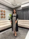 Midnight Elegance Modal Silk Dress