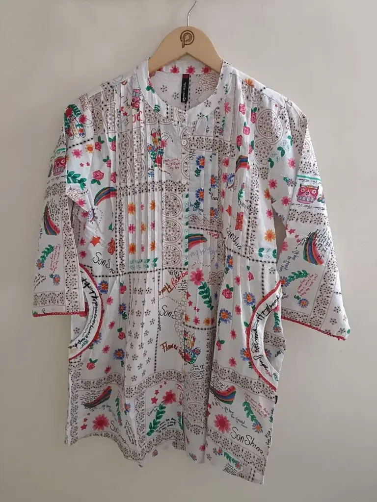 Rainbow Bloom Printed Tunic