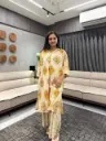 Royal Ivory Multi-Print Kurta Palazzo Set