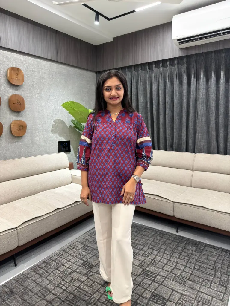 Ruby Indigo Mull Cotton Tunic