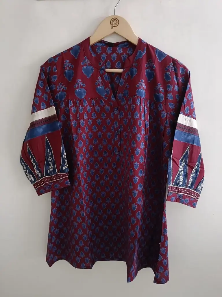 Ruby Indigo Mull Cotton Tunic