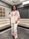 Blush Bloom Malmal Cotton Co-ord Set