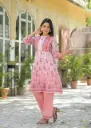 Blush Bloom Shaded Cotton Kurta Set