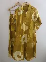 Mustard Shibori Charm Cotton kurta Set