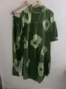 Forest Green Shibori Cotton Kurta Set