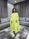 Lime Glow Cotton 3-Piece Set