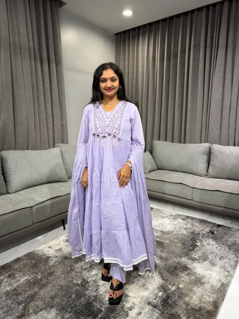 Lavender Grace Cotton 3-Piece Set