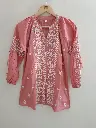 Blush Charm Embroidered Cotton Tunic