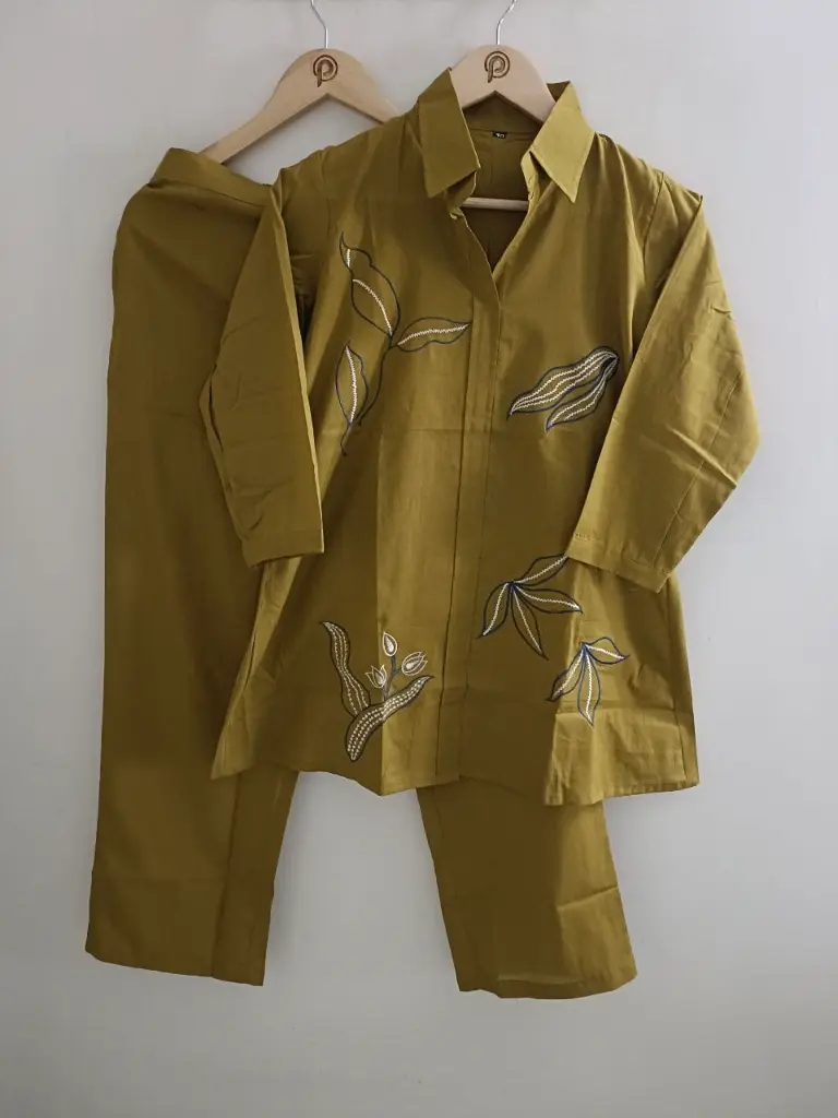 Olive Leaf Charm Co-ord Set
