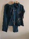 Midnight Leaf Elegance Co-ord