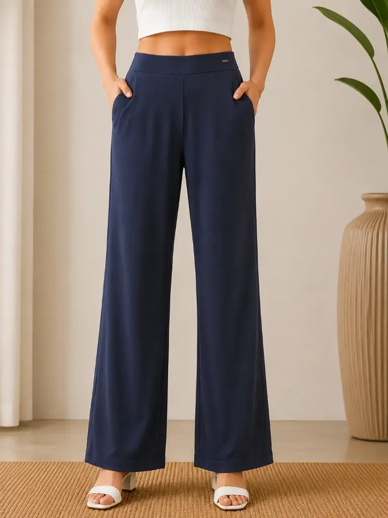 Midnight Comfort Tensil Palazzo Pants