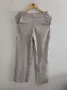 Pearl Beige Comfort Tensil Palazzo Pants