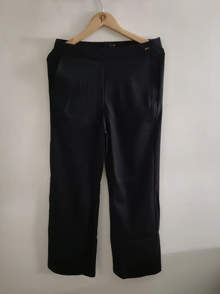 Classic Black Comfort Tensil Palazzo Pants