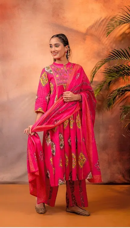 Rani Gulnaar Cotton Suit Set