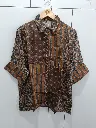 Rustic Bloom Printed Crepe Shirt